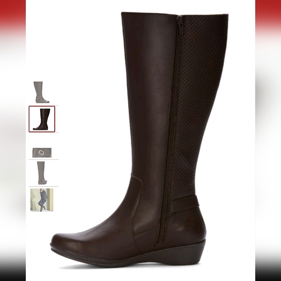 andrea Brown Boots - Picture 2 of 5